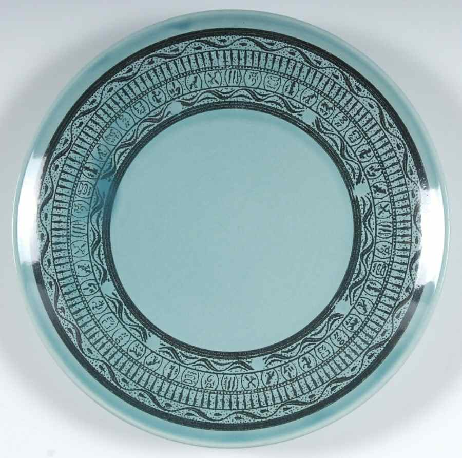 Pharohs Blue Bread & Butter Plate by Taylor, Smith & Taylor (Ts&T)-1