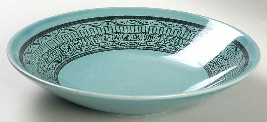 Pharohs Blue Coupe Soup Bowl by Taylor, Smith & Taylor (Ts&T)-1