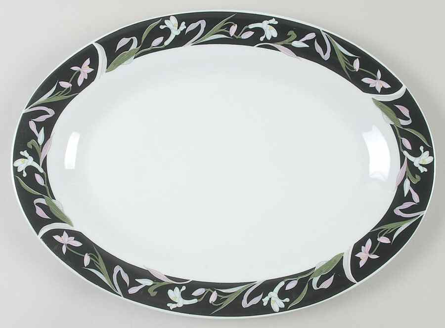1756 14" Oval Serving Platter by Trisa-1