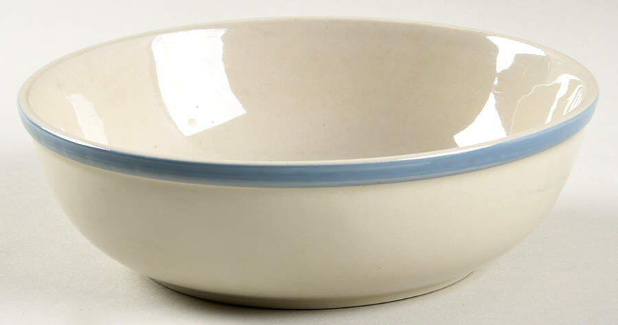 Kitchen Basics Slate Blue Coupe Cereal Bowl by Tienshan-1