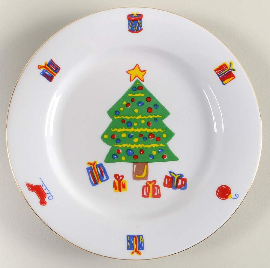 Save the Children Christmas Salad Plate by Tienshan-1