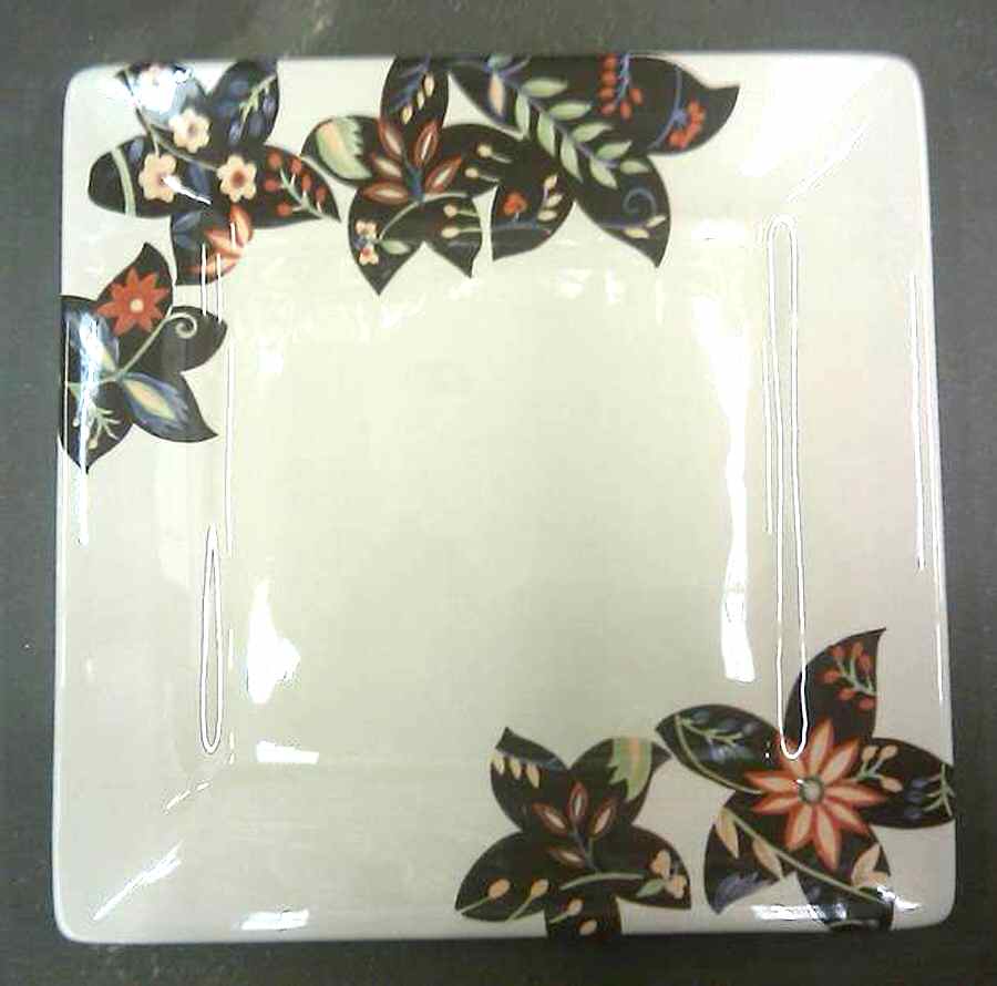 Misto Fleur Square Dinner Plate by Tabletops Unlimited-1