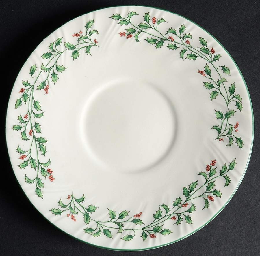 Holly Leaf Saucer by Totally Today-1