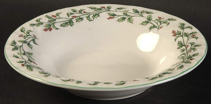 Holly Leaf Soup/Cereal Bowl by Totally Today-1