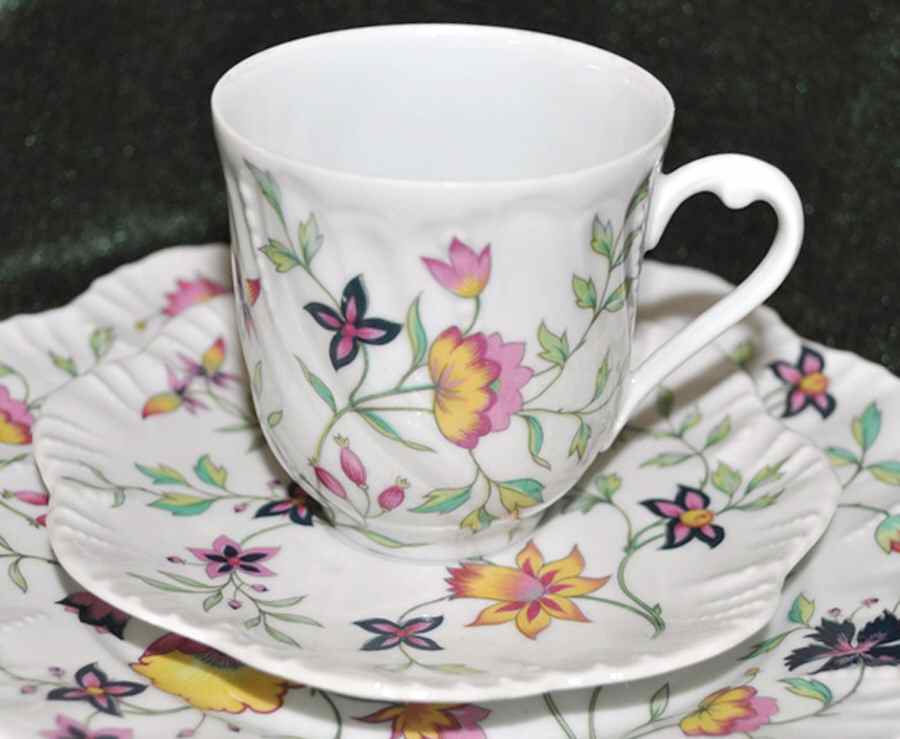 Adriana Flat Cup & Saucer Set by Royal Limoges-1