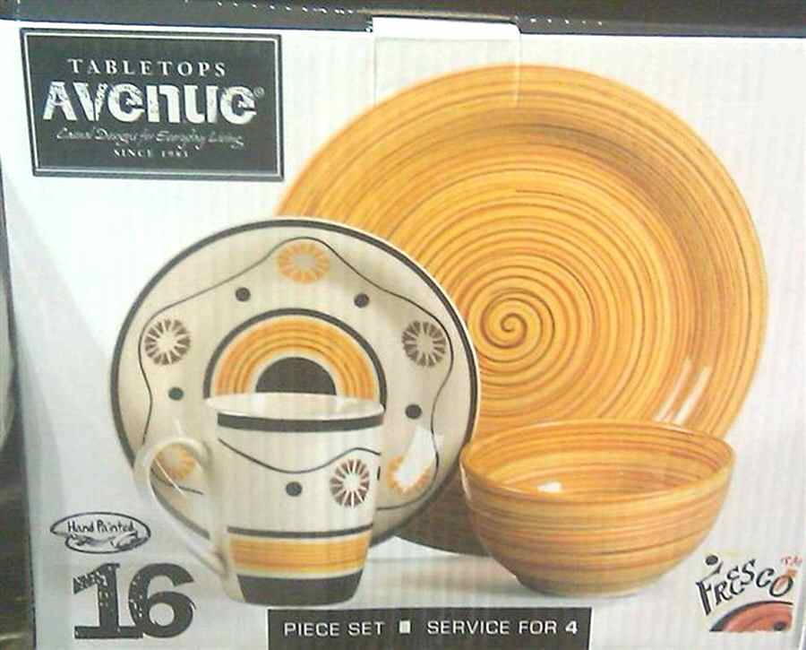 Fresco Yellow Dinner Plate by Tabletops Unlimited-1