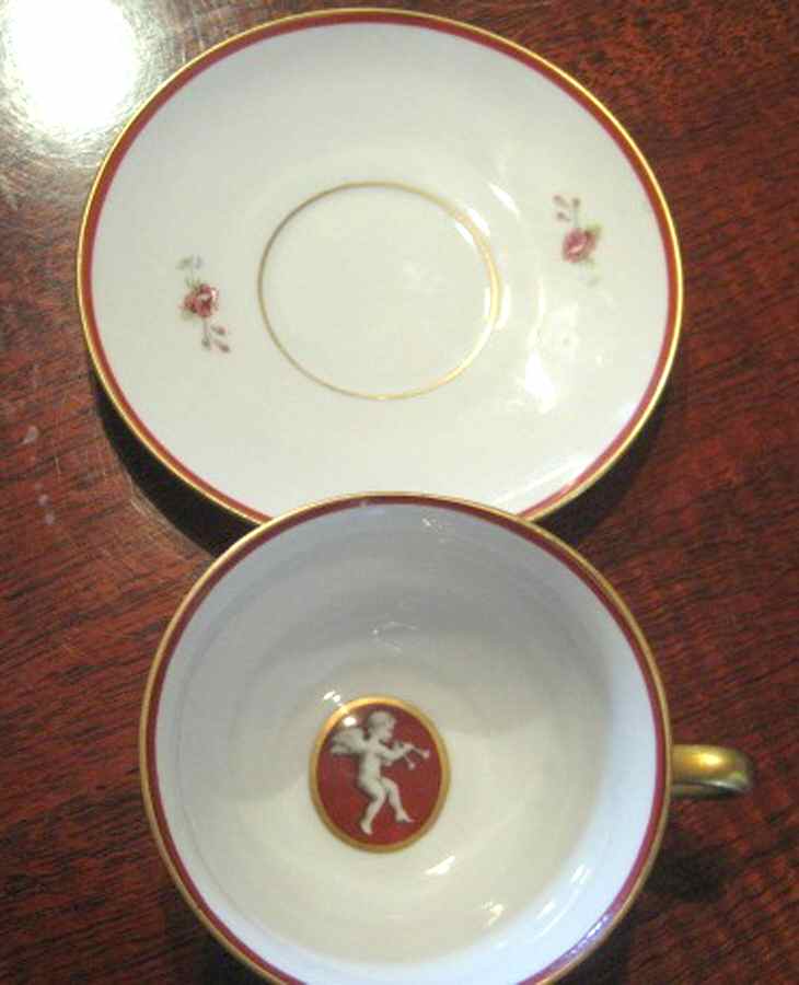 TIR583 Flat Cup & Saucer Set by Tirschenreuth-1
