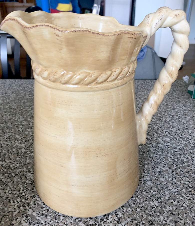 Lucca Taupe 96 Oz Pitcher by Tabletops Unlimited-1