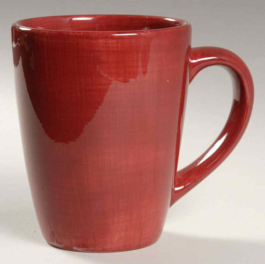 Avellino Cherry Red Mug by Tabletops Unlimited-1