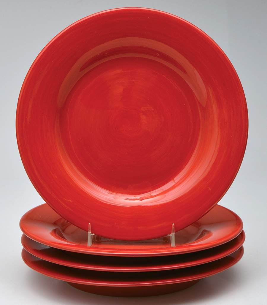 Avellino Cherry Red Salad Plate - Set of 4 by Tabletops Unlimited-1