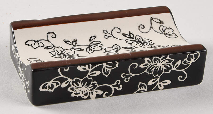 Floral Lace Black Stand for Rolling Pin by Temp-Tations-1