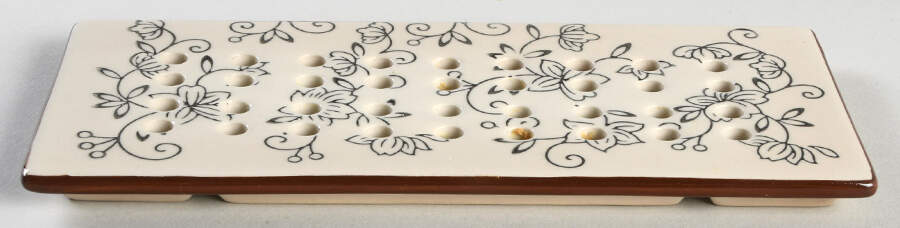 Floral Lace Black Drip Tray for Loaf Pan by Temp-Tations-1