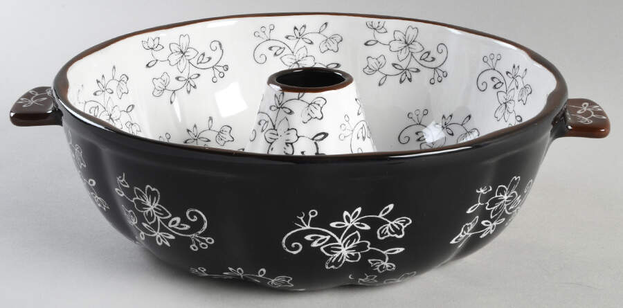 Floral Lace Black Bundt Pan by Temp-Tations-1