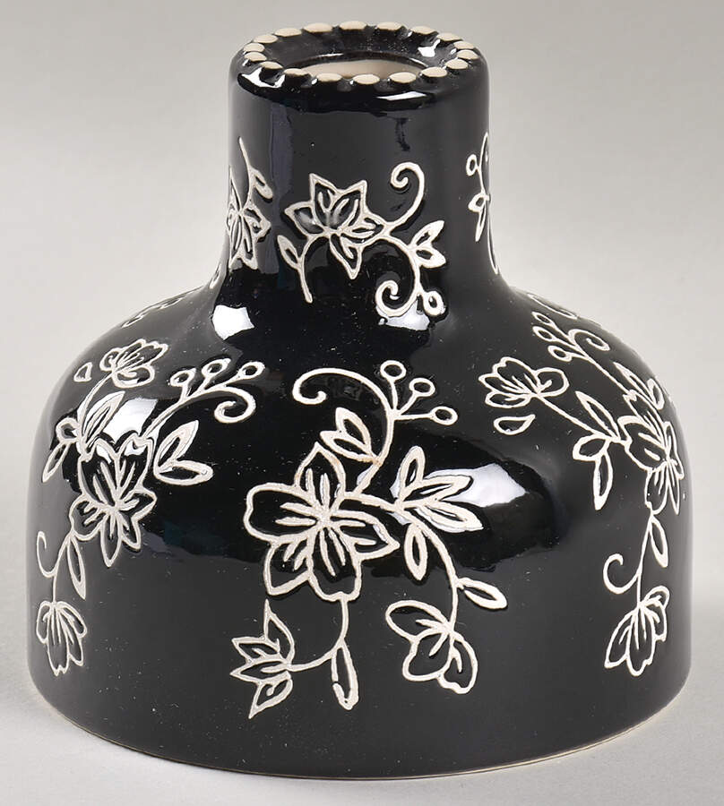 Floral Lace Black 3" Bud Vase by Temp-Tations-1