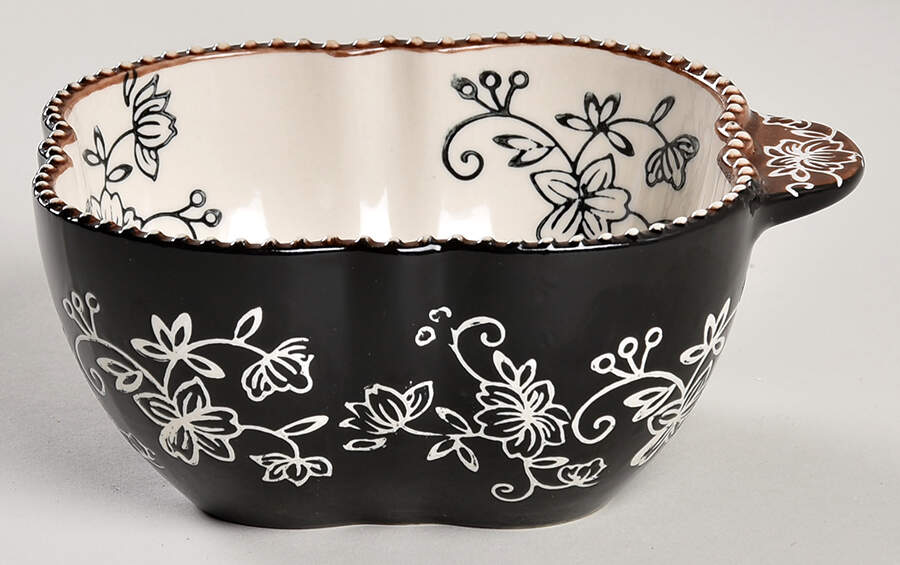 Floral Lace Black Individual Open Soup by Temp-Tations-1