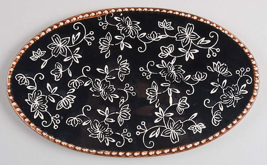 Floral Lace Black Trivet by Temp-Tations-1
