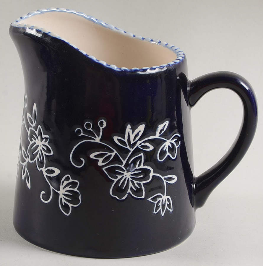 Floral Lace-Blue Creamer (Centertaining Lazy Susan Set) by Temp-Tations-1