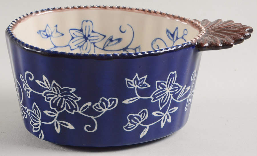 Floral Lace-Blue Individual Baker by Temp-Tations-1