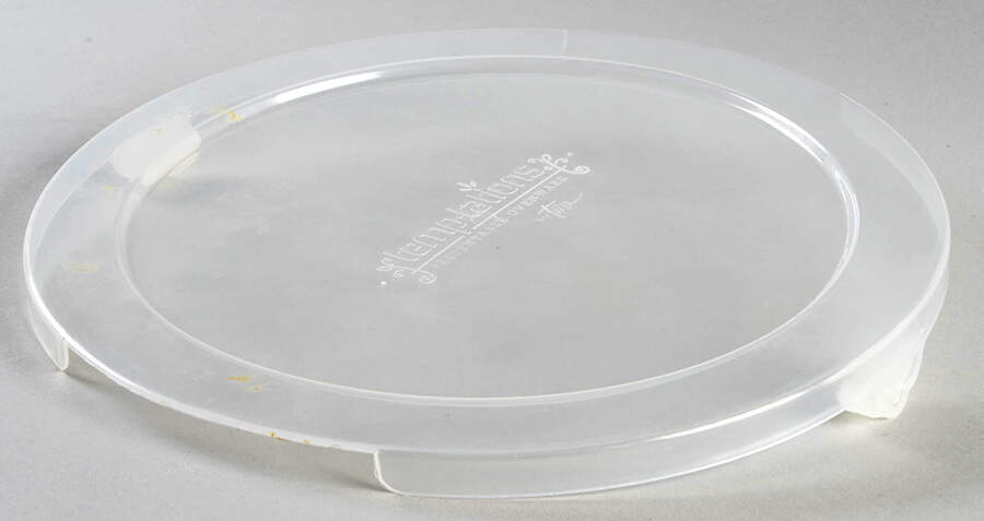 Floral Lace-Blue Plastic Lid for 9" Mixing Bowl` by Temp-Tations-1