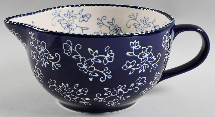 Floral Lace-Blue Batter Bowl by Temp-Tations-1