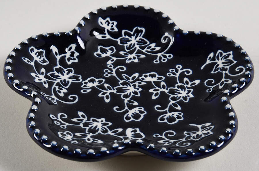Floral Lace-Blue Figural Spoon Rest by Temp-Tations-1
