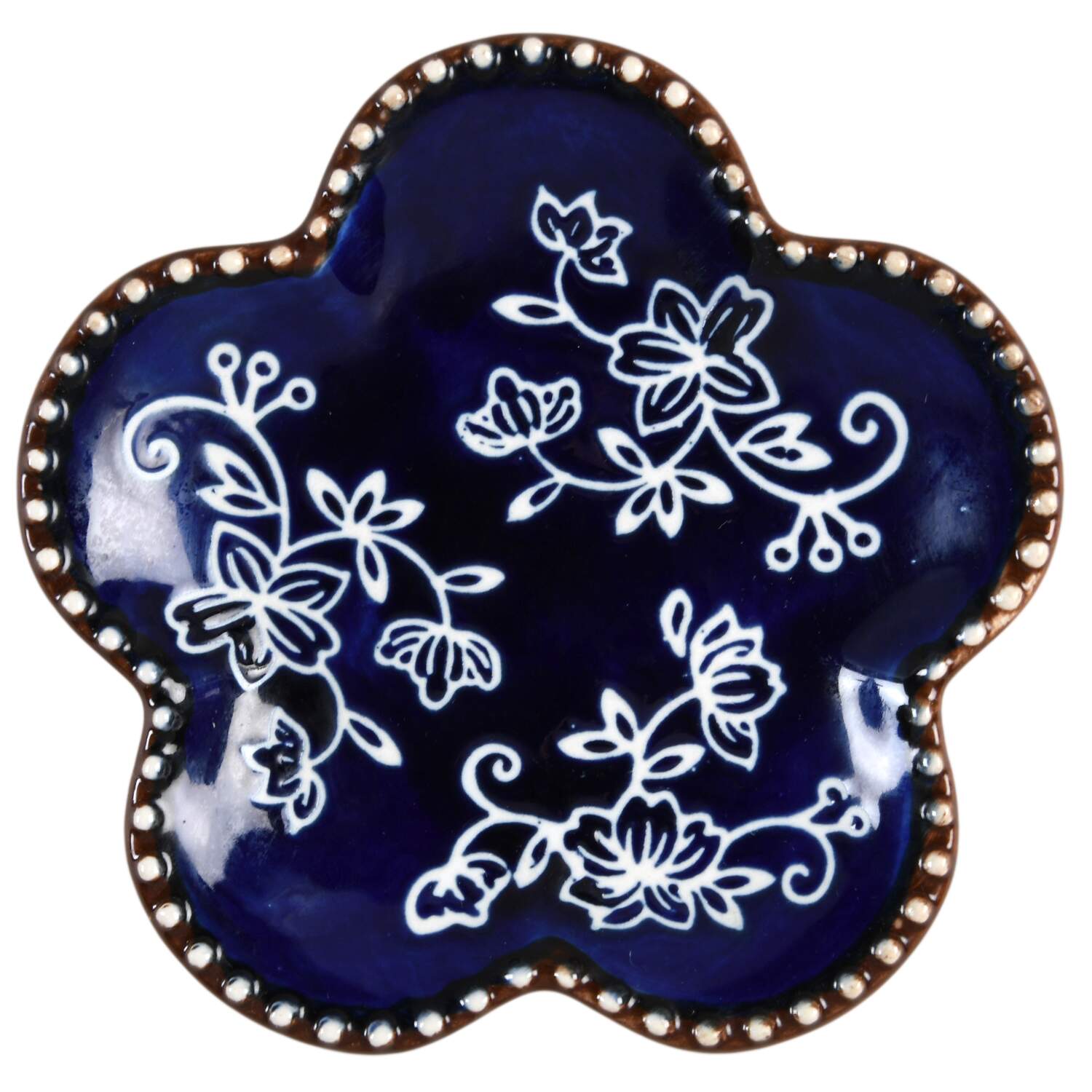 Floral Lace-Blue Coaster by Temp-Tations-1