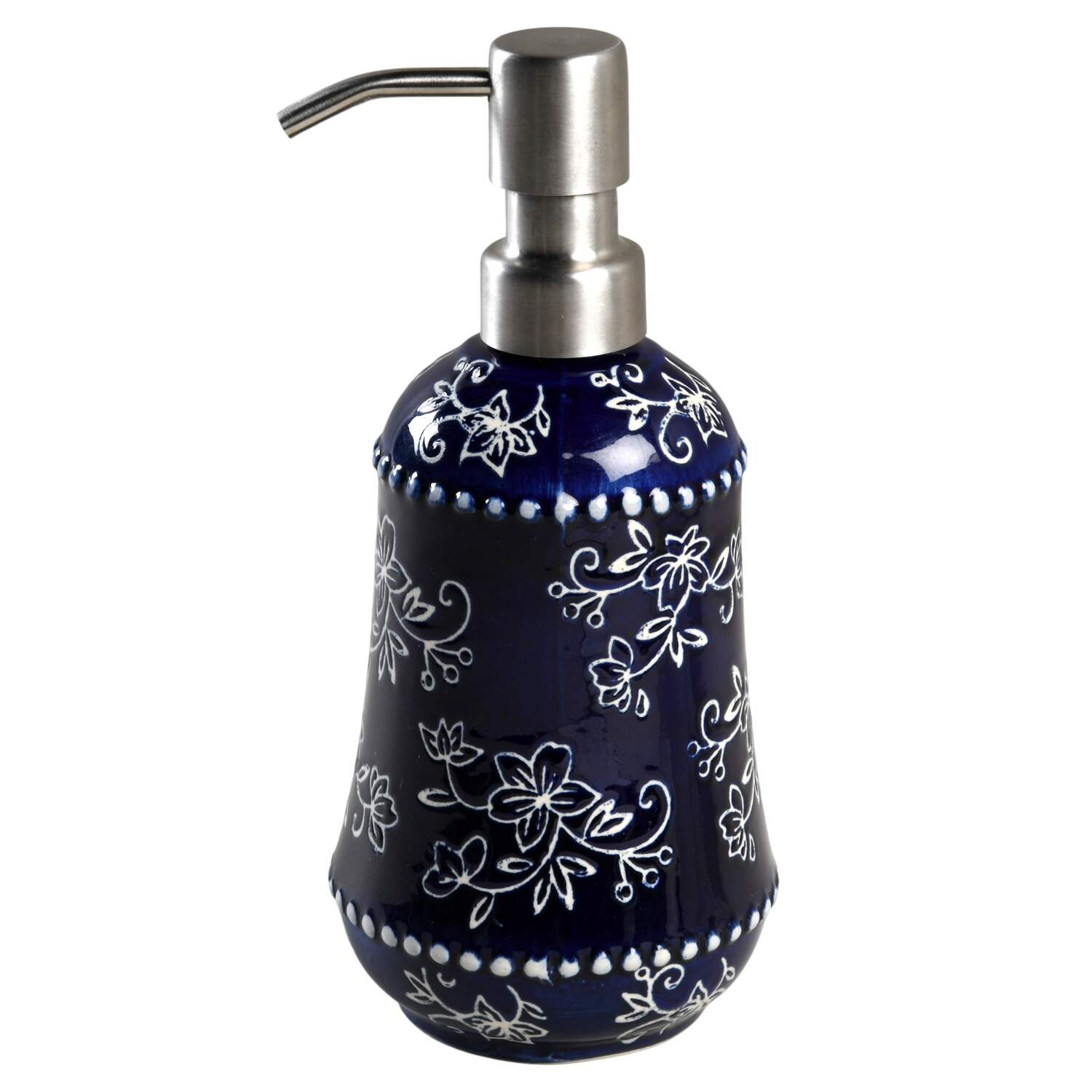 Floral Lace-Blue Lotion/Soap Dispenser by Temp-Tations-1