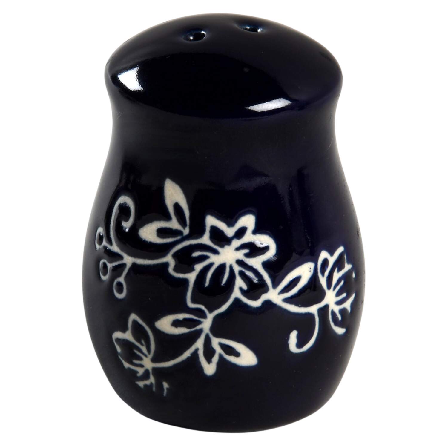Floral Lace-Blue Salt Shaker by Temp-Tations-1