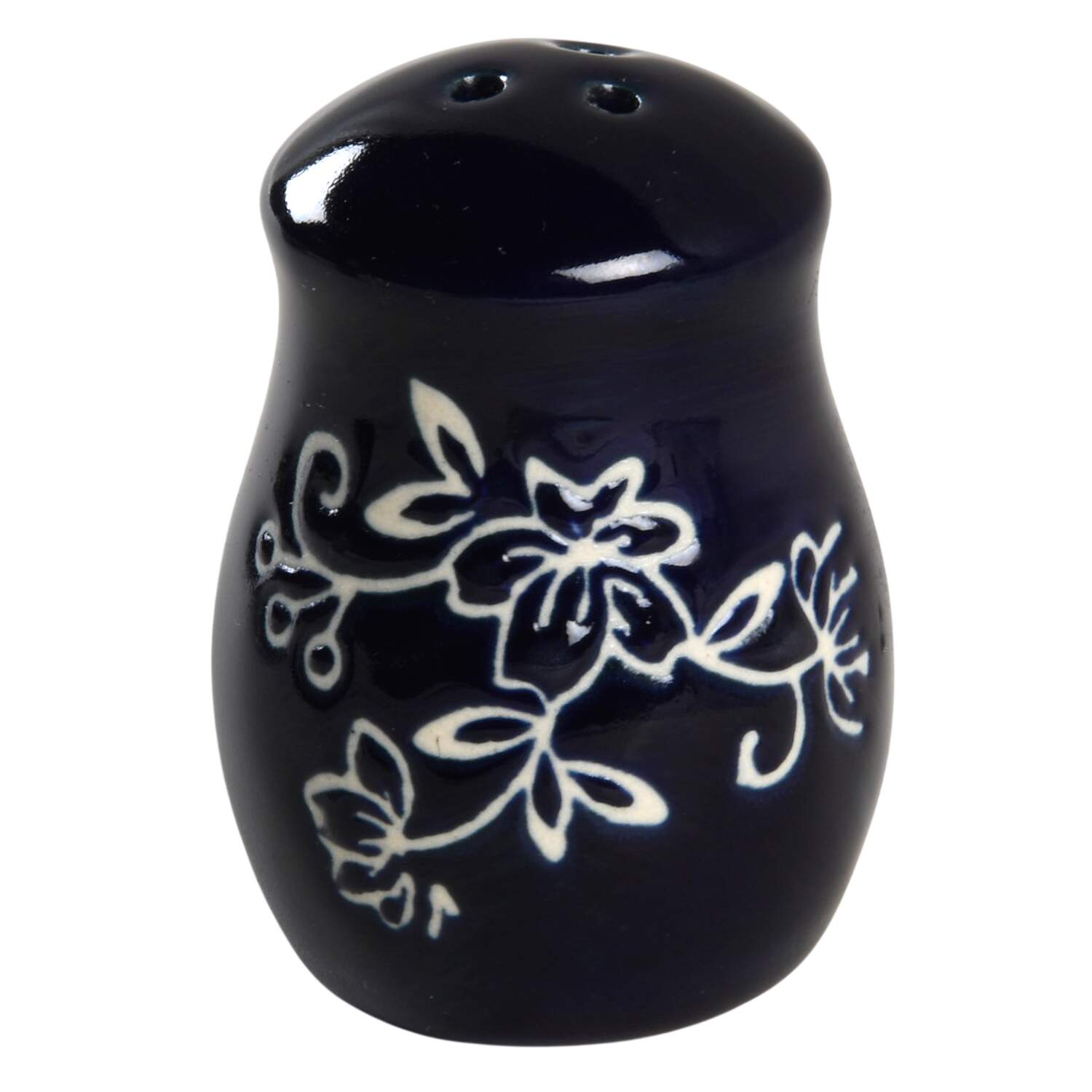 Floral Lace-Blue Pepper Shaker by Temp-Tations-1