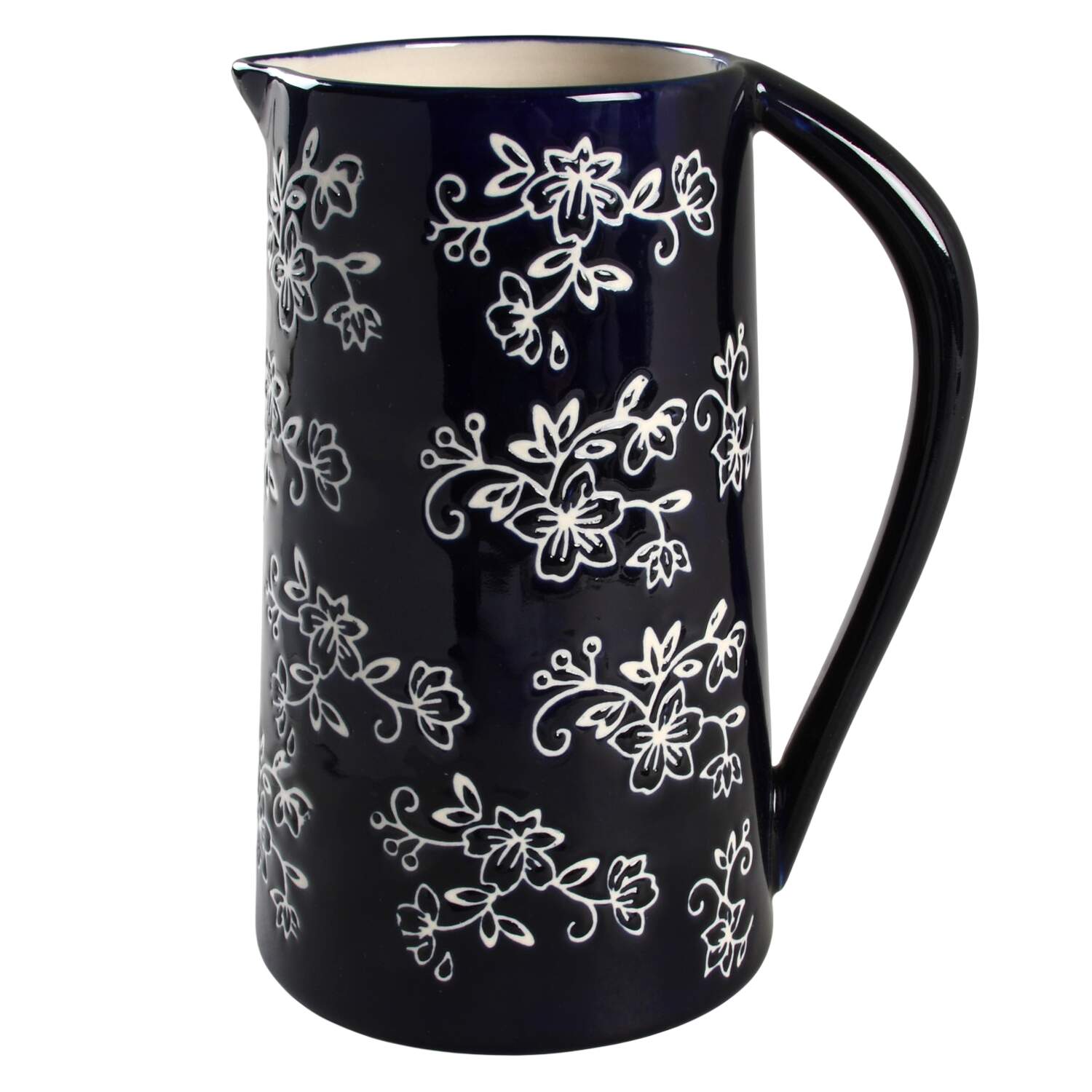 Floral Lace-Blue 48 Oz Pitcher for Centertaining Set by Temp-Tations-1