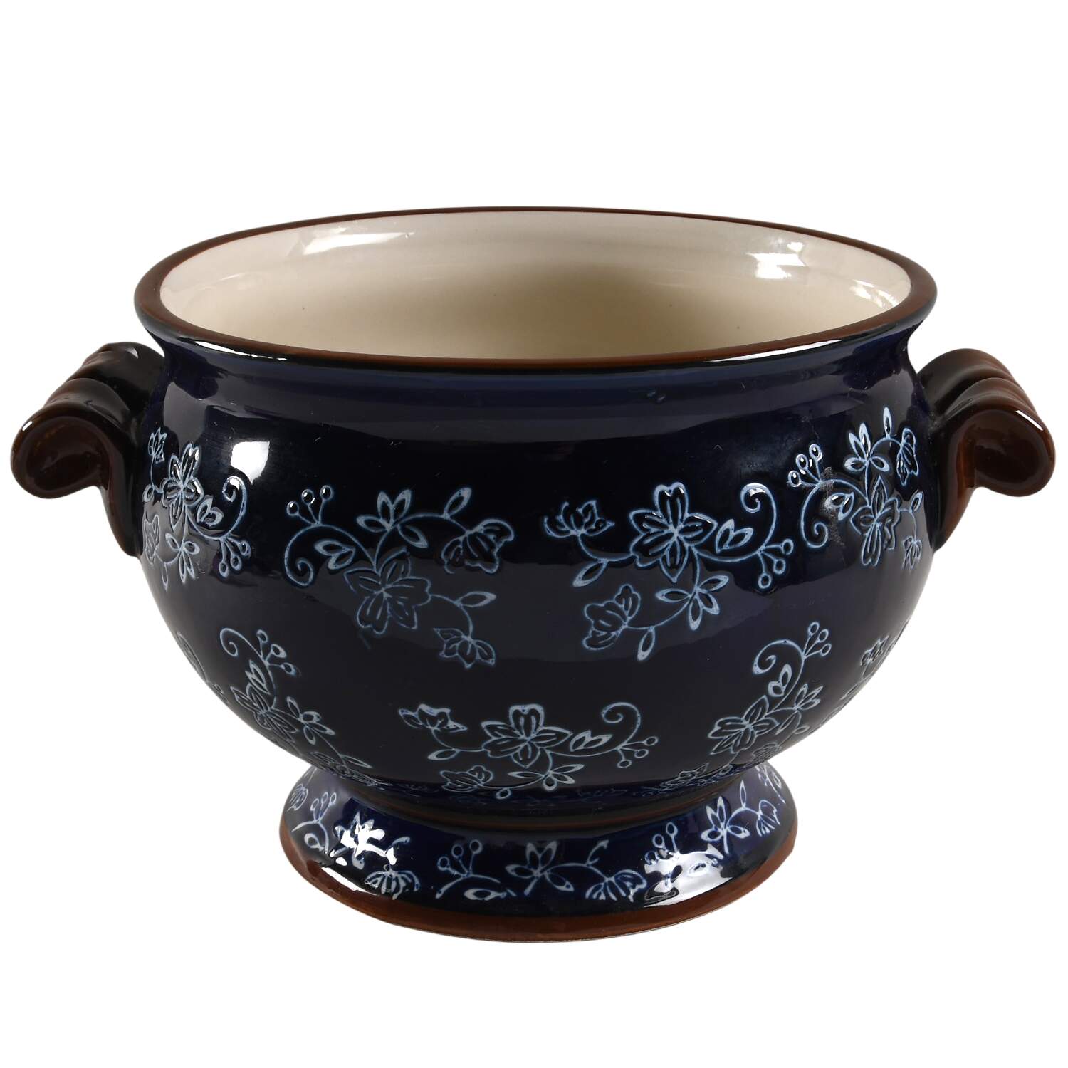 Floral Lace-Blue Tureen No Lid by Temp-Tations-1