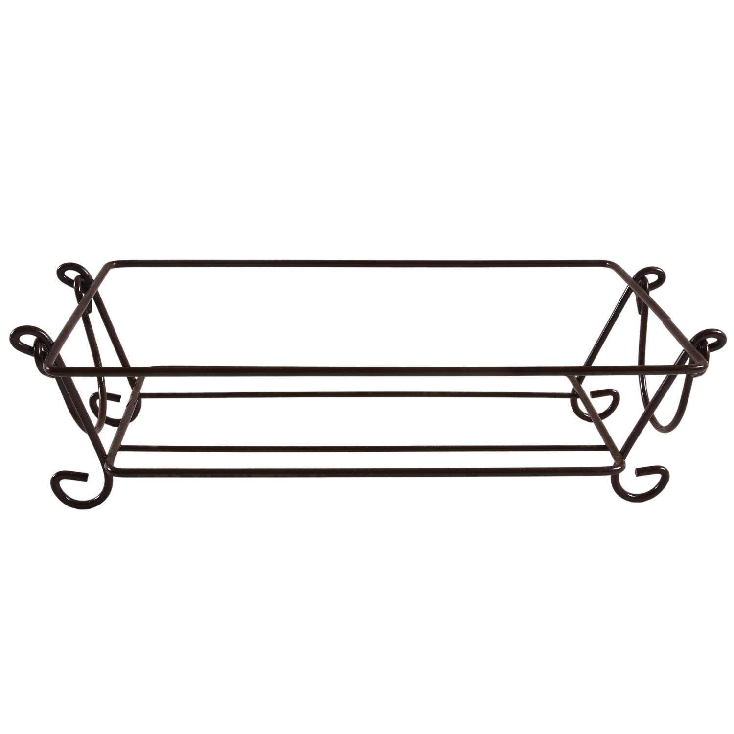 Floral Lace Green Metal Stand for Loaf Pan by Temp-Tations-1
