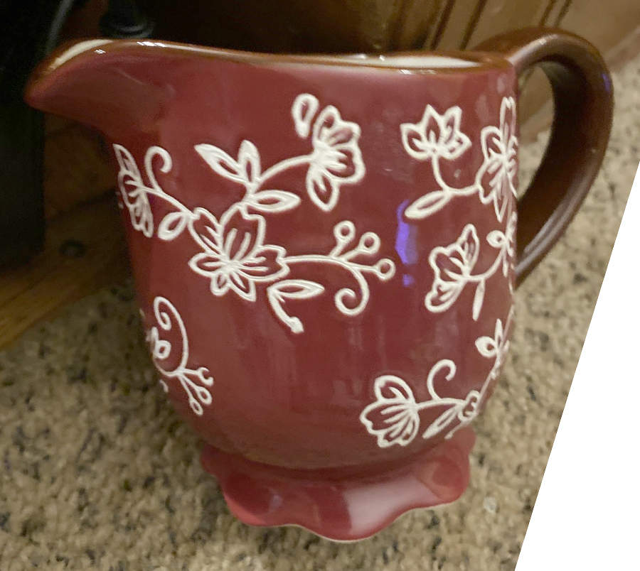 Floral Lace Chocolate Creamer by Temp-Tations-1