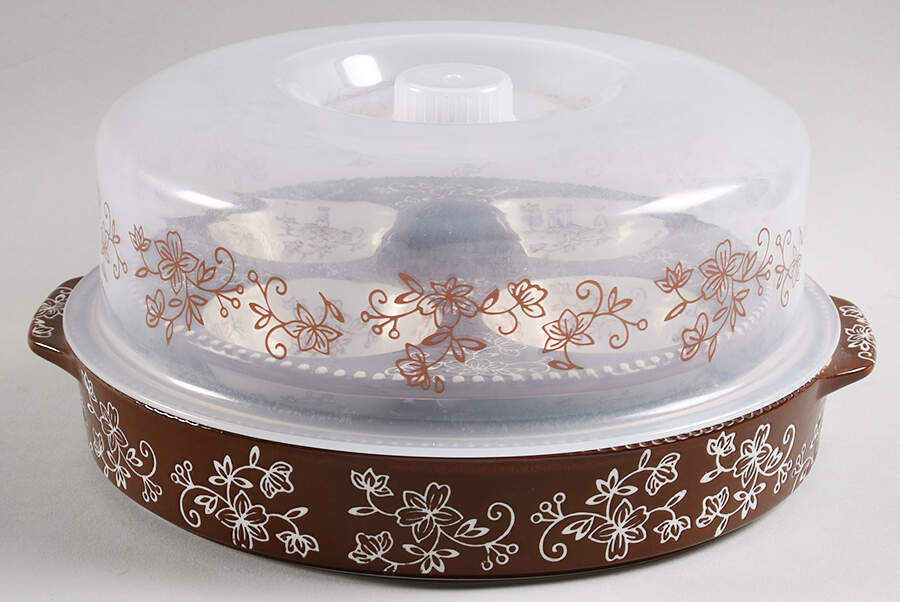 Floral Lace Chocolate (4 Pc) Multifunction Round Baker Set by Temp-Tations-1