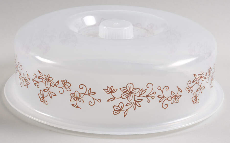 Floral Lace Chocolate Plastic Lid for 9" Round Multifunction Baker by Temp-Tations-1