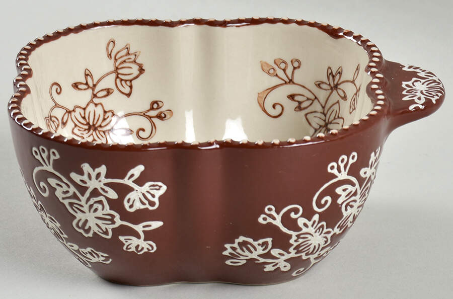 Floral Lace Chocolate Individual Open Soup by Temp-Tations-1