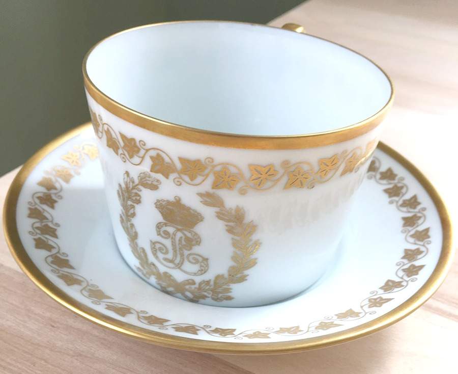 Princess Chantal de France Flat Cup & Saucer Set by Tiffany-1