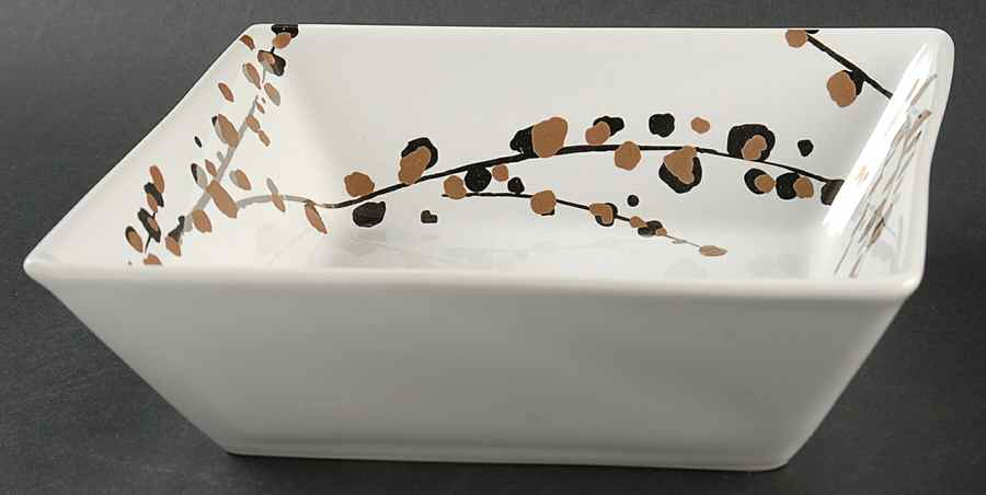 Wheat Sprig Coupe Soup Bowl by Tahari Home-1