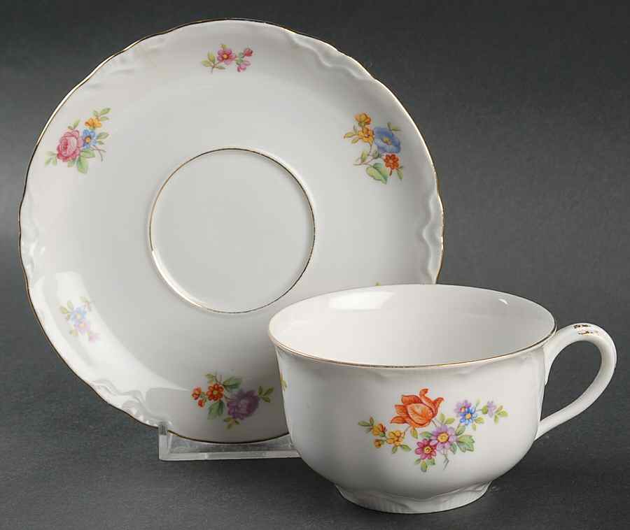 THU426 Flat Cup & Saucer Set by Thun-1