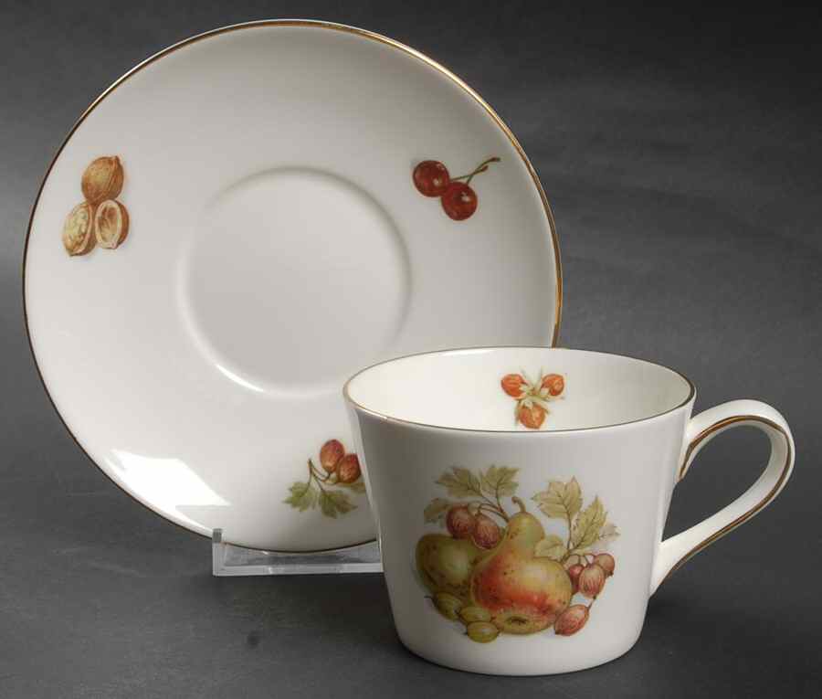 TUS159 Flat Cup & Saucer Set by Tuscan - Royal Tuscan-1