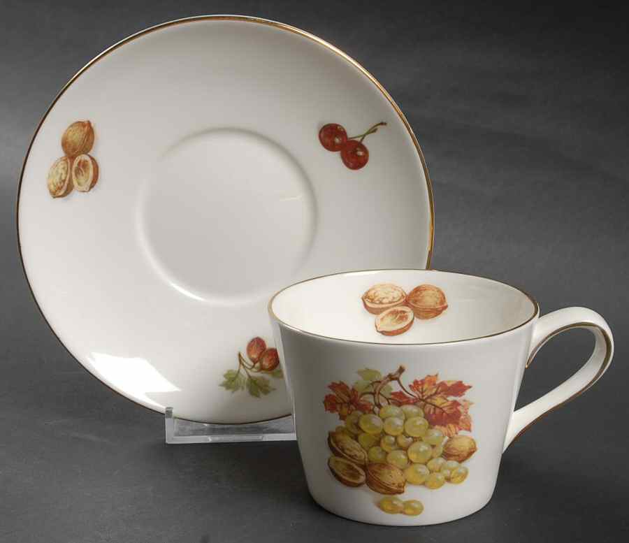 TUS159 Flat Cup & Saucer Set by Tuscan - Royal Tuscan-1