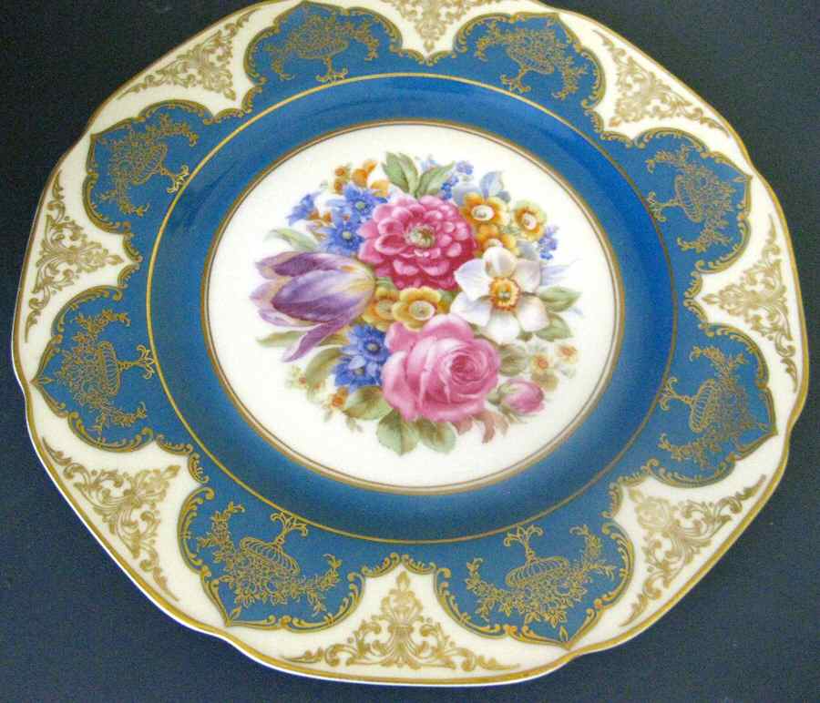 TIR122 Blue Dinner Plate by Tirschenreuth-1