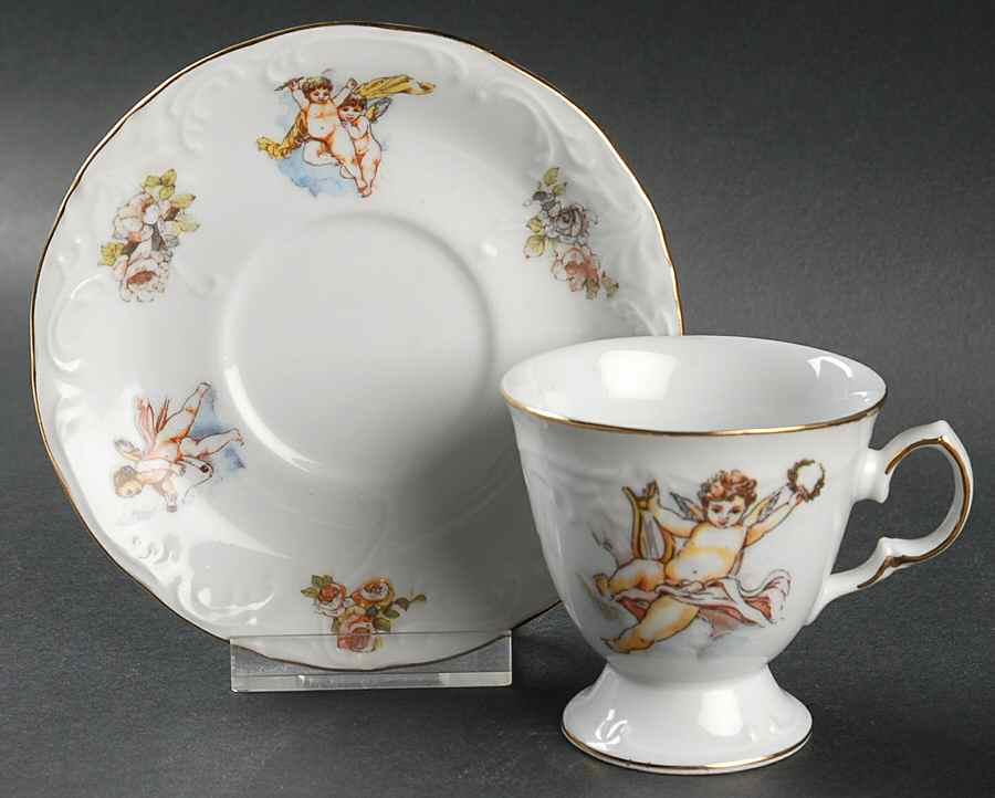 TRS21 Footed Demitasse Cup & Saucer Set by Trisa-1