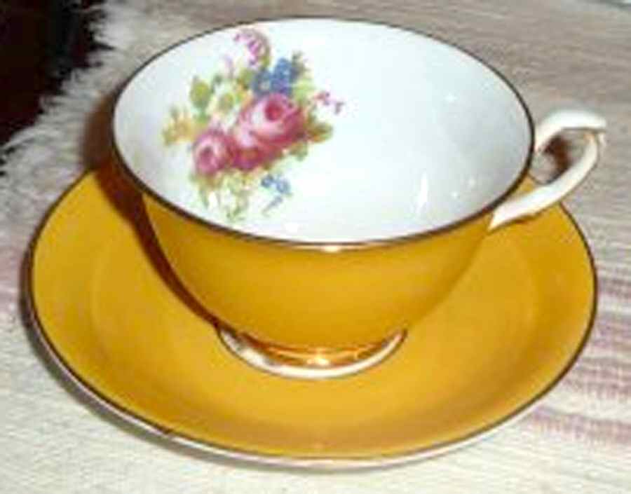 6723D Footed Cup & Saucer Set by Taylor & Kent-1