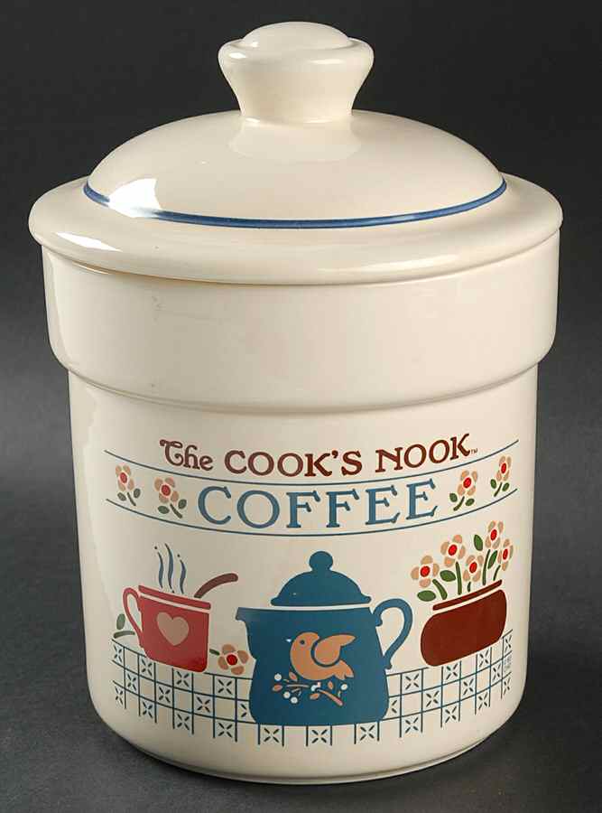 Cook's Nook Coffee Canister & Lid by Treasure Craft-1