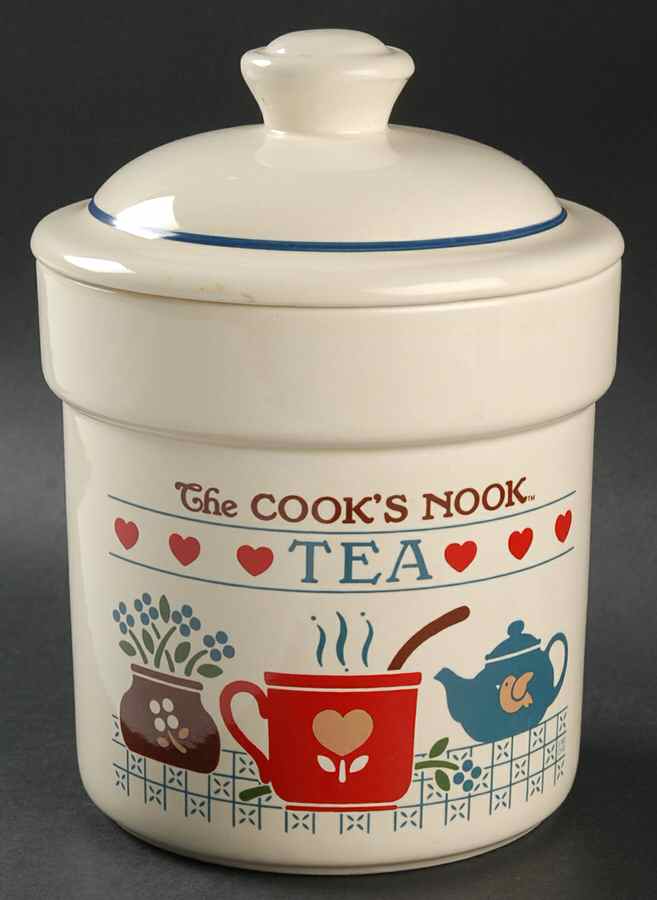 Cook's Nook Tea Canister & Lid by Treasure Craft-1