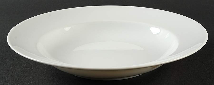Recamier White Large Rim Soup Bowl by Royal Limoges-1
