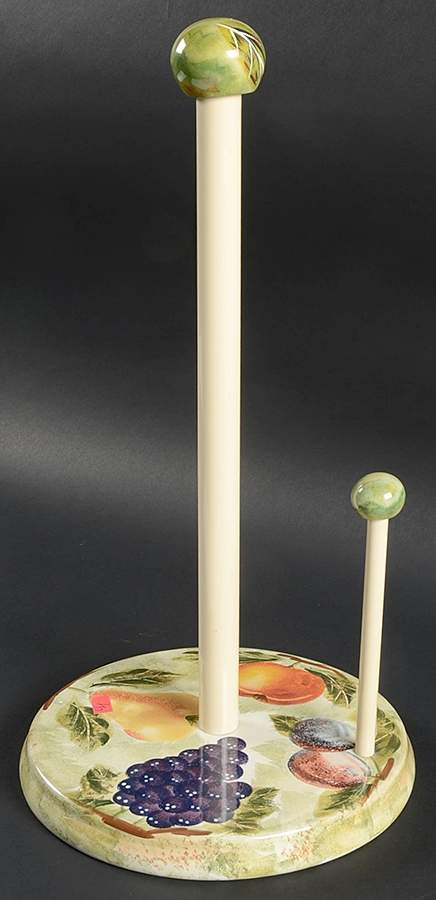 Antique Fruits Paper Towel Holder by Tabletops Unlimited-1