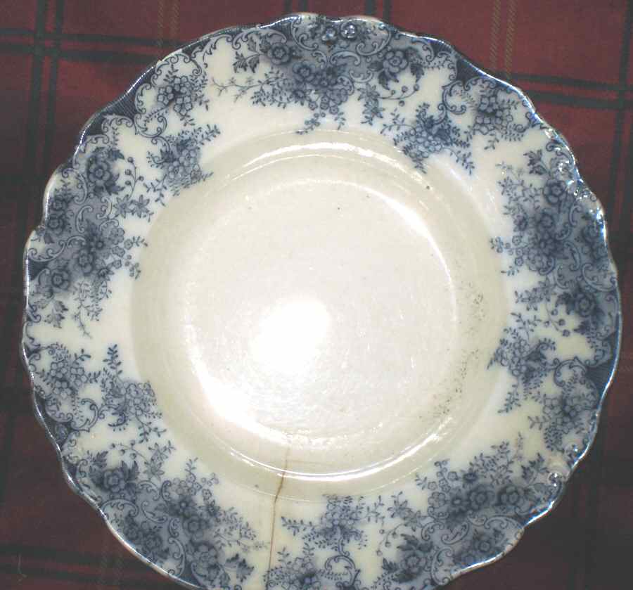 Navy Rim Soup Bowl by Till & Sons-1