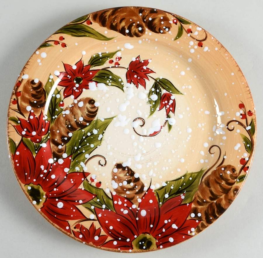 Holly Jolly Salad Plate by Tabletops Unlimited-1